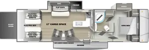 Floorplan of RV model SA3217G