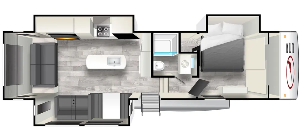 Floorplan of RV model 31RL