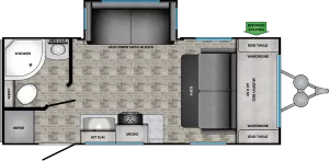 Floorplan of RV model SS20SS