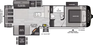 Floorplan of RV model 27SGS