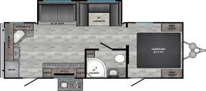 Floorplan of RV model ZR249RK