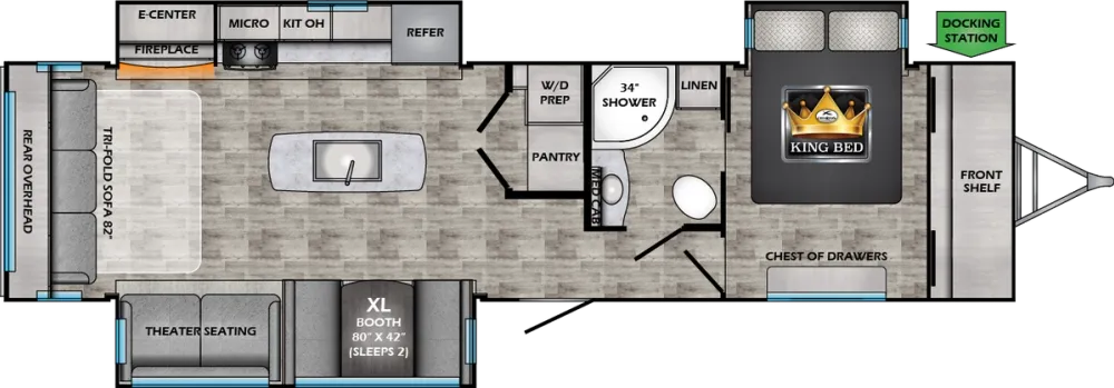 Floorplan of RV model SS330SI