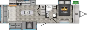 Floorplan of RV model SS330SI