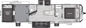 Floorplan of RV model 36