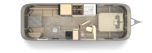 Floorplan of RV model Flying Cloud 27FB