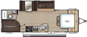 Floorplan of RV model 26BHS