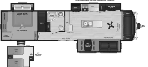 Floorplan of RV model 39LOFT