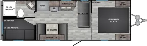 Floorplan of RV model ZR252BH