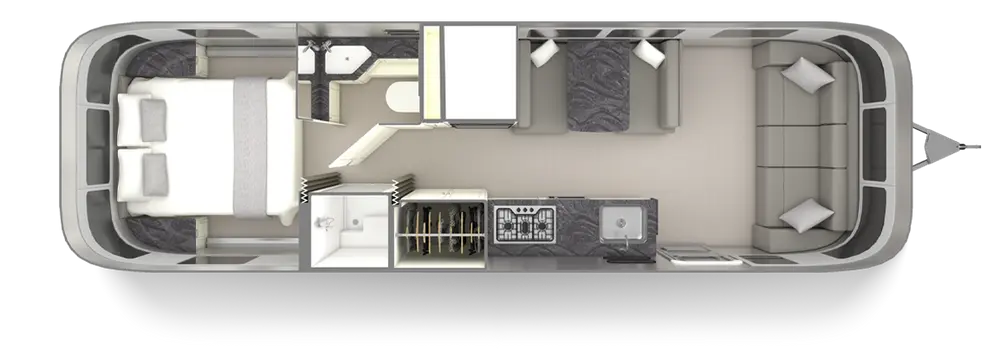 Floorplan of RV model Classic 30RB