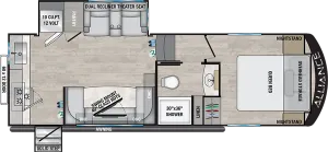 Floorplan of RV model All Access Series 22ML