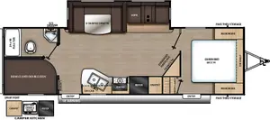 Floorplan of RV model 28BHS