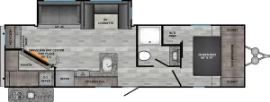 Floorplan of RV model ZR299RE