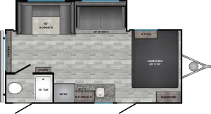 Floorplan of RV model ZR18DS