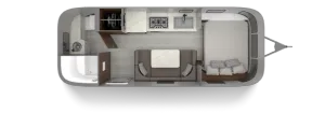 Floorplan of RV model Caravel 22FB