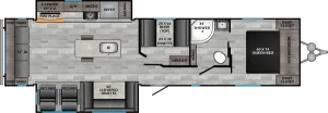 Floorplan of RV model ZR340MB