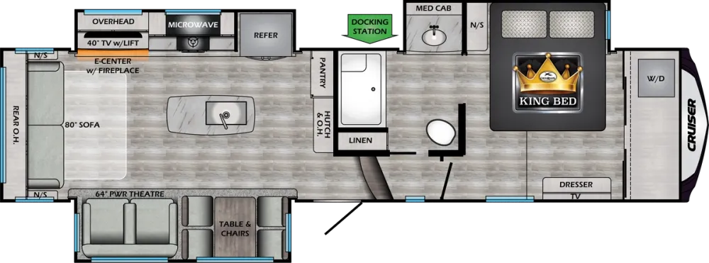 Floorplan of RV model CR3150RL