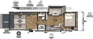 Floorplan of RV model 2700TH