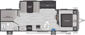 Floorplan of RV model 282BHWE