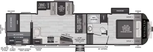 Floorplan of RV model 31TB