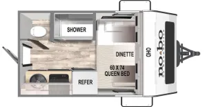 Floorplan of RV model NB16.1