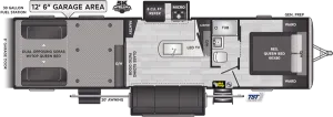 Floorplan of RV model 330