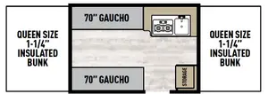 Floorplan of RV model 2107LS