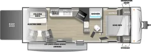 Floorplan of RV model KB2500