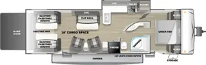 Floorplan of RV model RQ2916