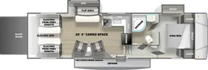 Floorplan of RV model SA3320G