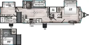 Floorplan of RV model 400BH