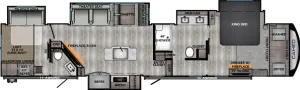 Floorplan of RV model CE4051BH