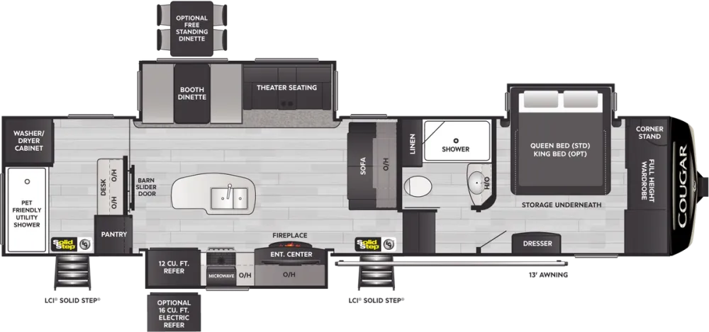 Floorplan of RV model 357UMR