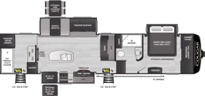 Floorplan of RV model 357UMR