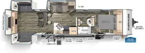 Floorplan of RV model 306MM