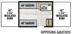 Floorplan of RV model 1706XLS