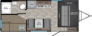 Floorplan of RV model SS186BH