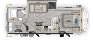 Floorplan of RV model 24BH