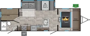 Floorplan of RV model SS272BH