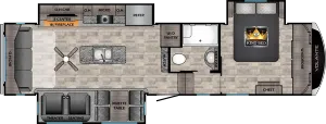 Floorplan of RV model VL3201IK