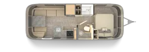 Floorplan of RV model Flying Cloud 25FB