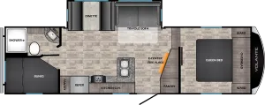 Floorplan of RV model VL251BH