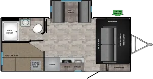 Floorplan of RV model SS188BH