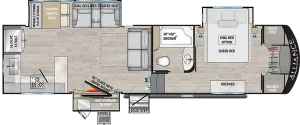 Floorplan of RV model 33RKS