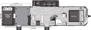 Floorplan of RV model 35