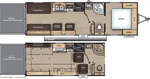 Floorplan of RV model 26ATH