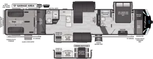 Floorplan of RV model 430