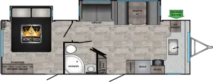 Floorplan of RV model SS269FK