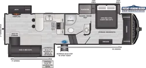 Floorplan of RV model 281CK