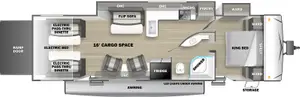 Floorplan of RV model KS3016G