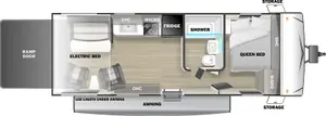 Floorplan of RV model FQ2113